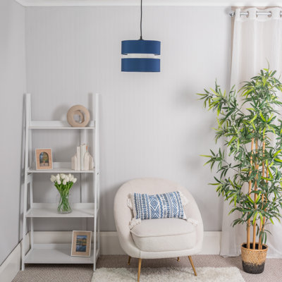 19cm H Blended Fabric Drum Pendant Shade