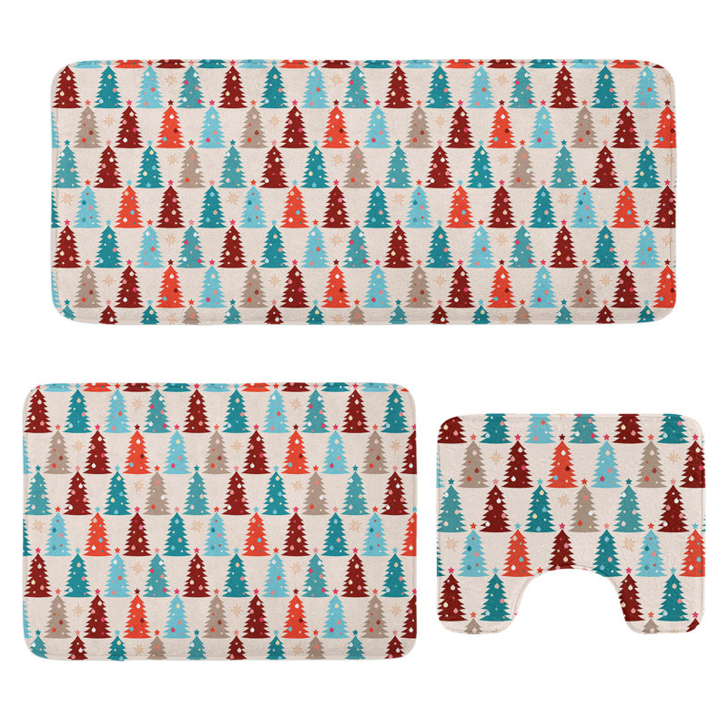  Tapis de salle de bain Christmas Tree