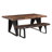 Chaliyah Solid Wood Top Metal Base Dining Table-957116842