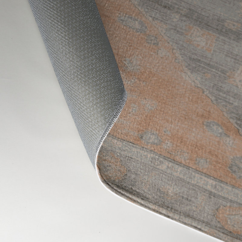 Tapis gris intérieur et extérieur surteint, Rectangle 5 pi x 7 pi