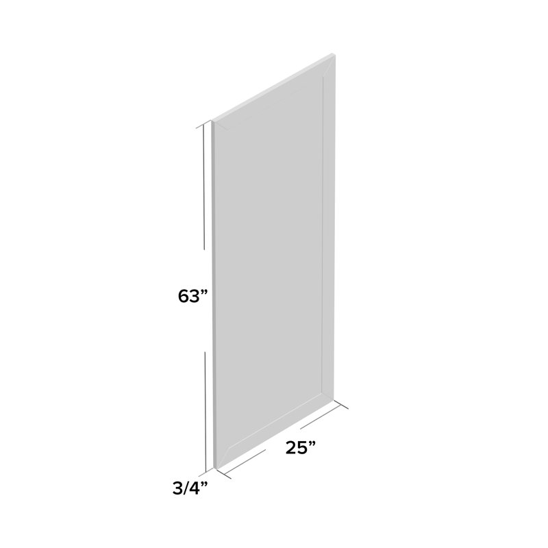 Conah Flat Mirror, Black