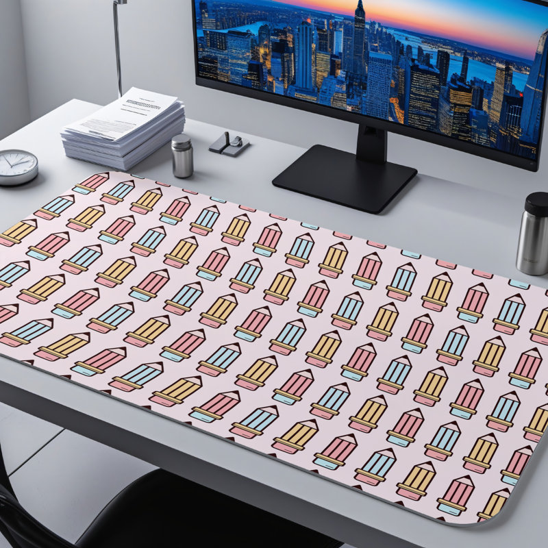 Polyester Desk Pad, 31.5x15.5