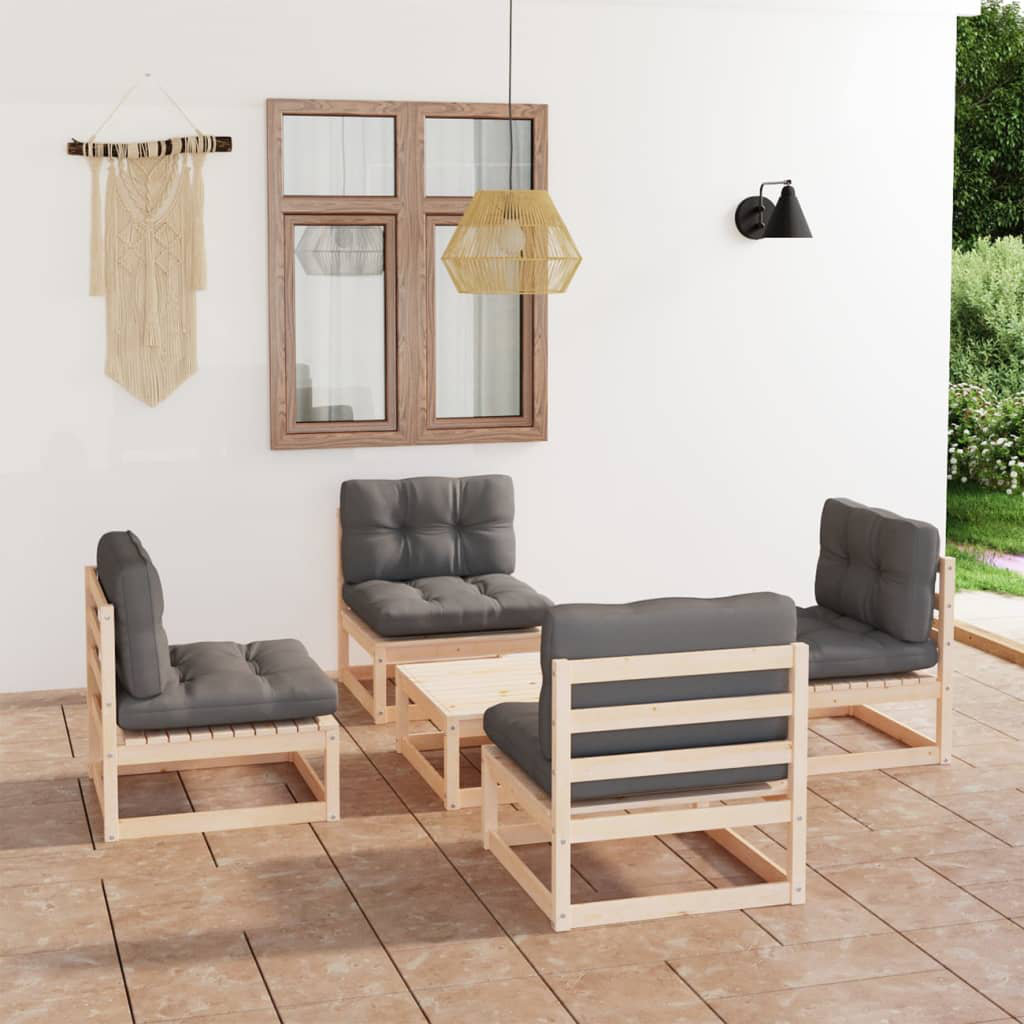 4-Sitzer Lounge-Set Howren mit Polster