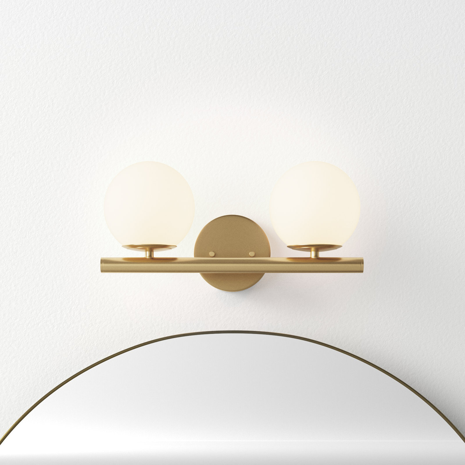Chopin 2 Light Frosted Dimmable Vanity Light