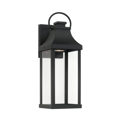 Petite lanterne murale d'extérieur 1 lumière avec verre transparent Parker