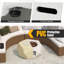 28" Hexagon Terrazzo Propane Gas Fire Pit With Stainless Steel Burner & Lava Rocks