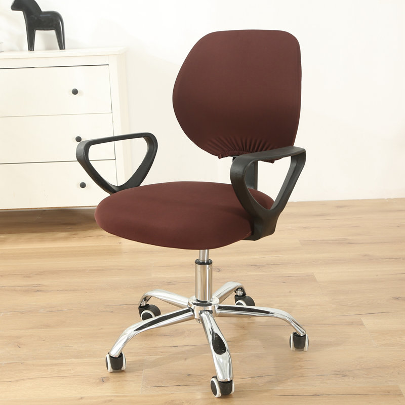 Housse pour tabouret à coussins carrés / rectangulaires, Café 100% polyester