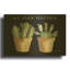 «We Stick Together Cactus» par Cindy Jacobs, art mural en métal doré, 16 po x 12 po-1718841406