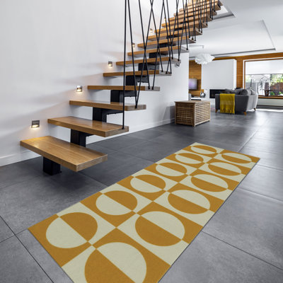 Hughes Geometric Non-Skid Kitchen Mat