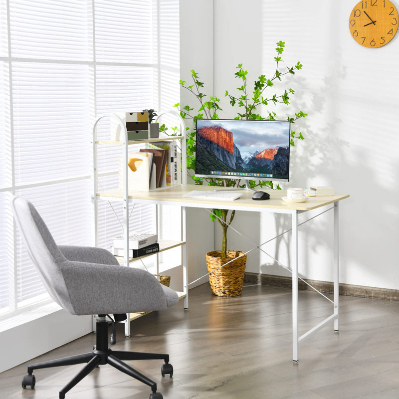 Computer Desk, White, Wood