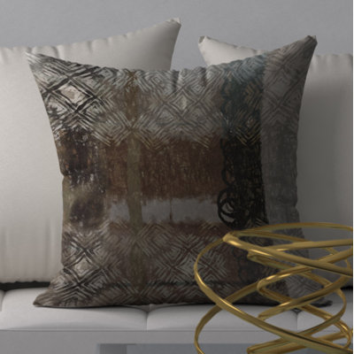 Housse de coussin décorative carrée scintillante et encastrée