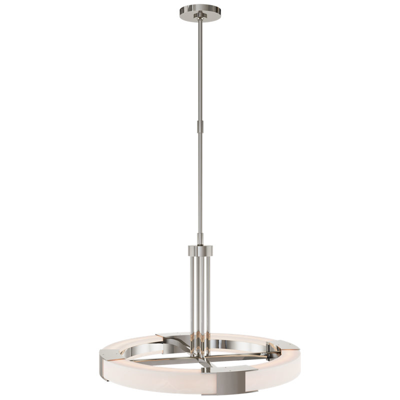 Covet 8 - Light LED Chandelier, Polished Nickel