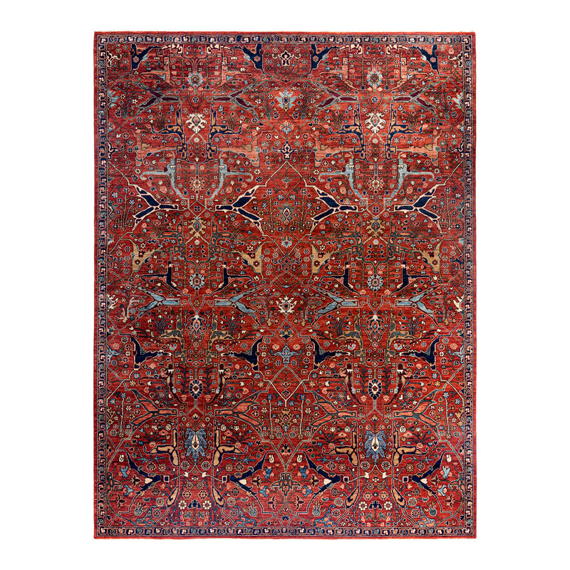 Serapi One-of-a-Kind Rectangle 8'11" X 11'10" Hand Knotted Area Rug