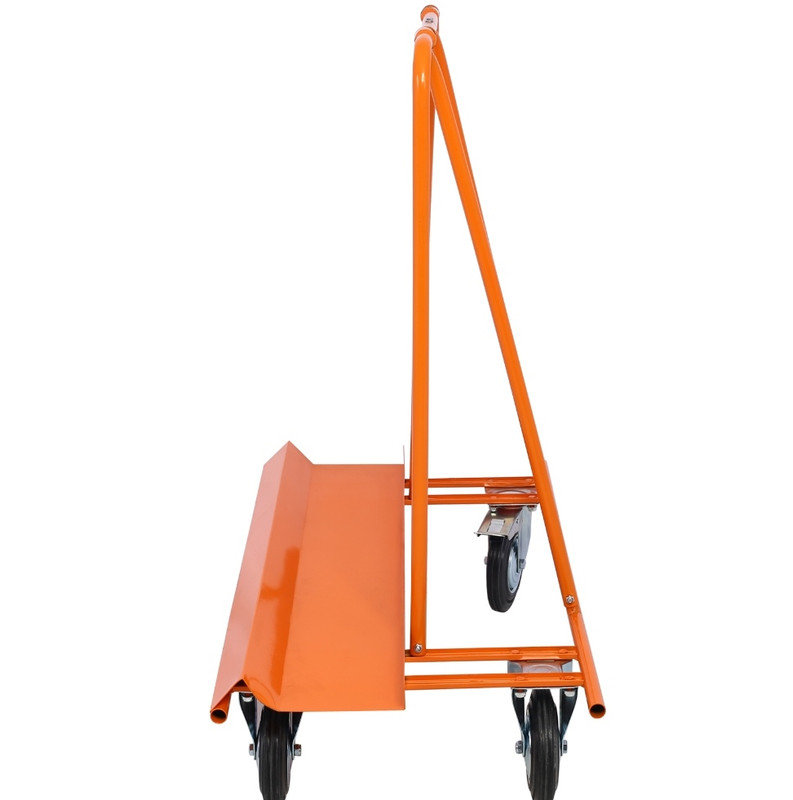 Chariot pour draps et panneaux de cloison sèche robuste - charge de 1800 lb, chariot de service avec roulettes de frein verrouillables