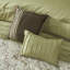 Ensemble d'édredon brodé 7 pièces Elegant Floral - Très grand, vert