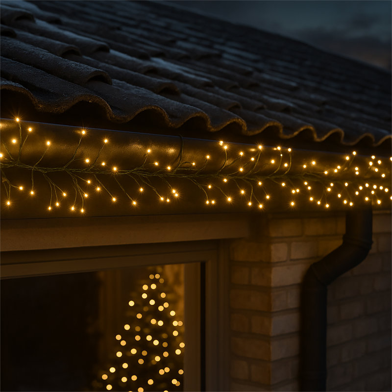 LED Indoor / Outdoor String Lights, 2cm H x 240cm W x 2cm D