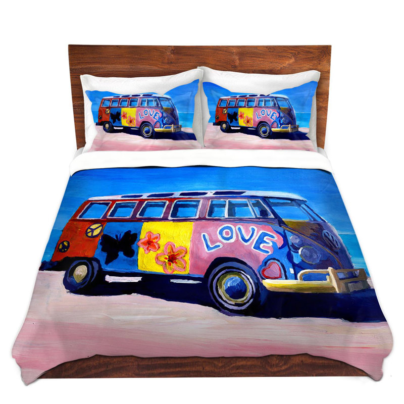  Housses de couette en microfibre Markus Bleichner The Love, Housse de couette pour très grand lit et 2 très 