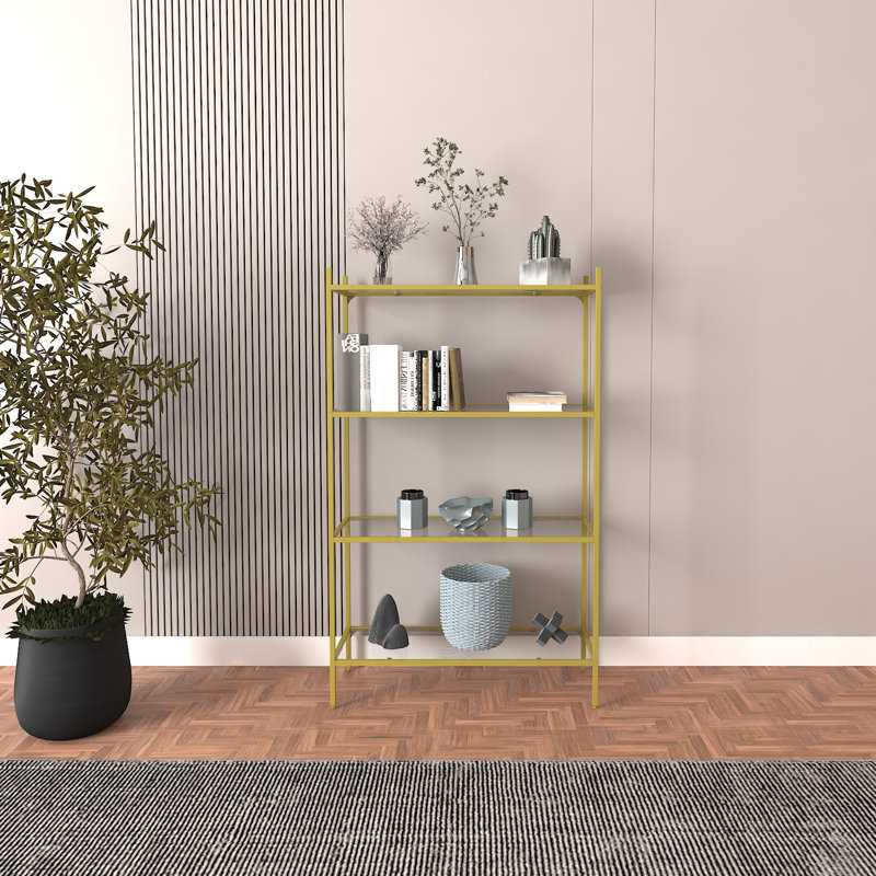 Baugus 126 cm H x 80 cm W Standard Bookcase