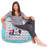 Bean Bag Chair for Kids, Teens, and Adults - Filled with Soft Beads, Includes Removable and Machine Washable Cover - Multiple Colors, Sizes and Fabrics including Soft Nylon & Canvas with Patterns-1782650932-1785356751