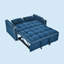 55,51 po. Canapé-lit pliable polyvalent, canapé-lit moderne en velours, dossier réglable et port USB-118609927
