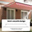 Ebern Designs Fabric Cover Retractable Patio Awning-103878062-103878070