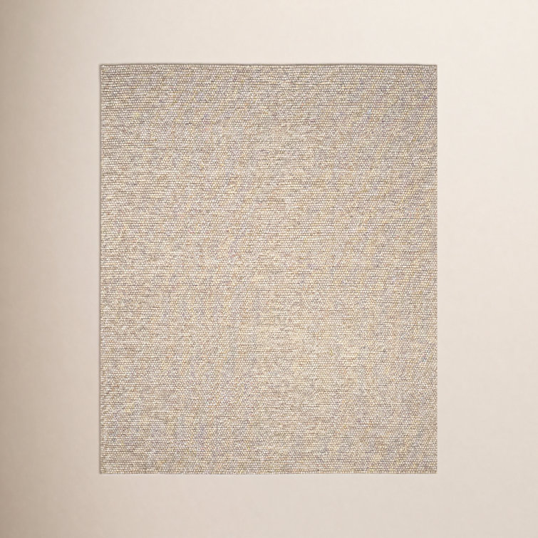 Elle Handmade Beige Rug