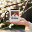 Surélevé sur une tasse de campagne des années 90, cadeau de crâne de taureau rétro avec nom personnalisé