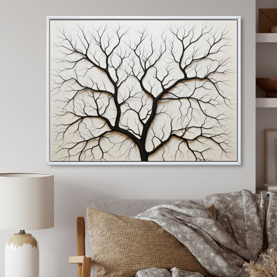 Arbre de minimalisme américain, impression sur toile