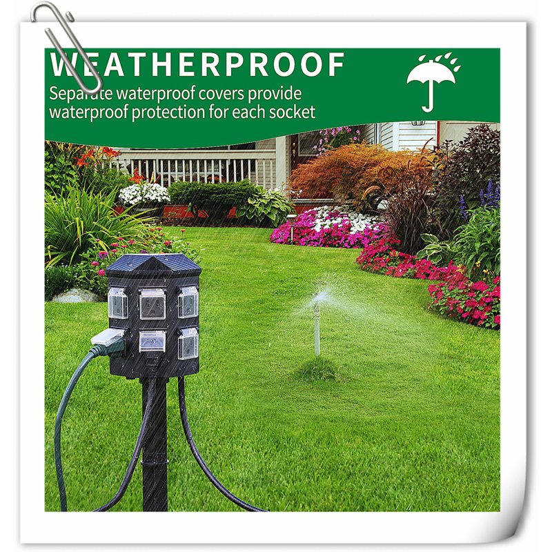 Outdoor Power Stake Timer Waterproof