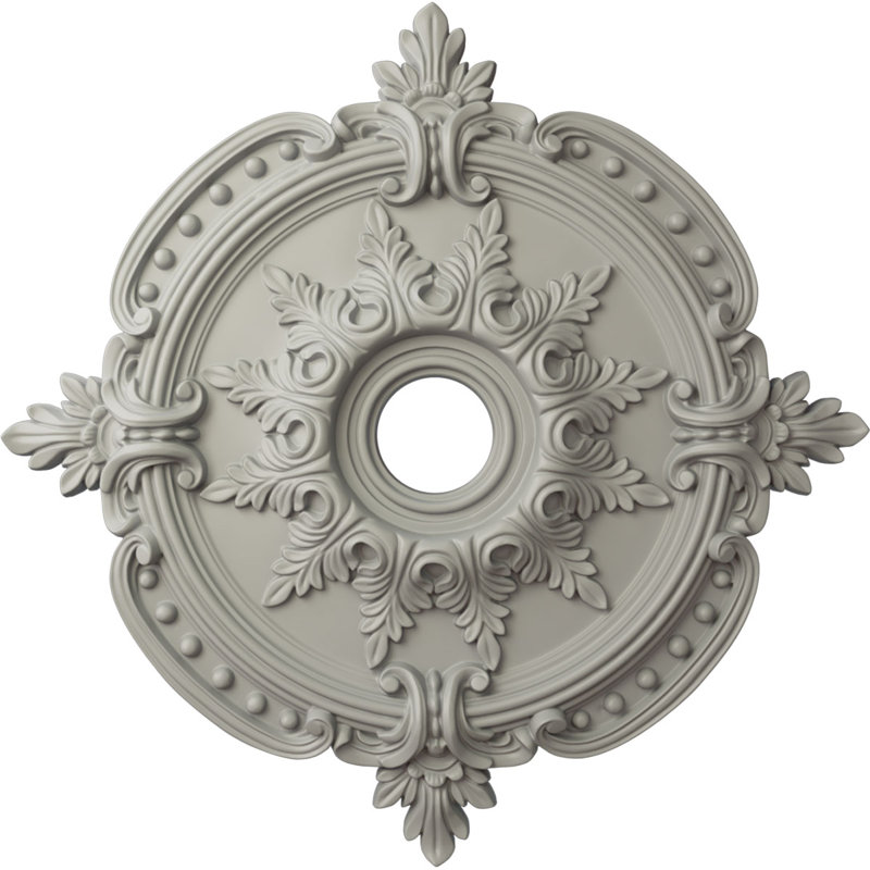 Médaillon de plafond Endurathane Sydney, DO 27 3/4 po x P 2 po (convient aux auvents jusqu'à 5 3/4 po), fini étain peint à la main