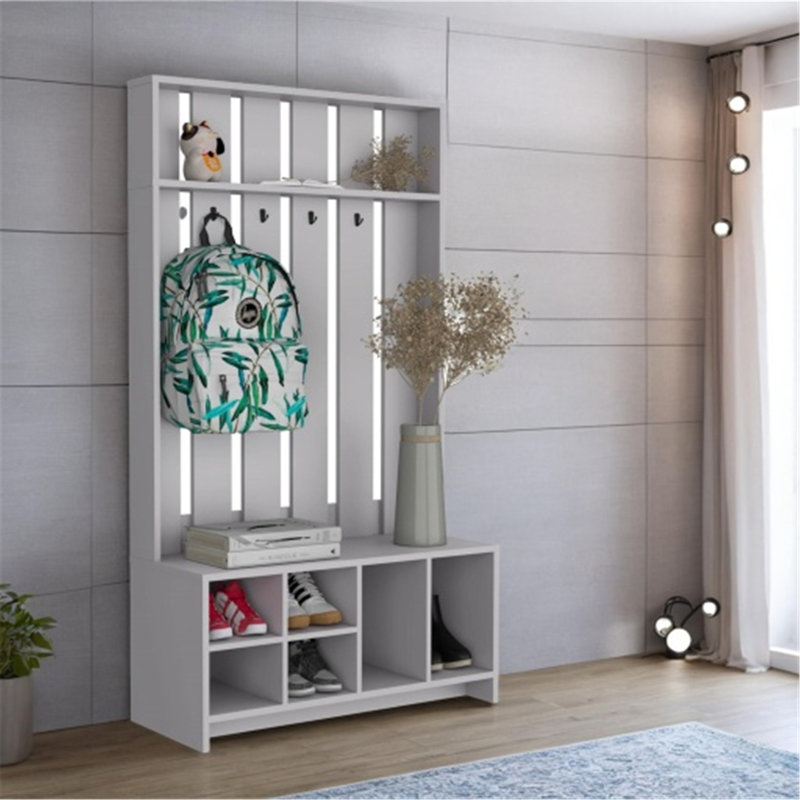 Arbre d'entrée polyvalent avec rangement abondant et design élégant pour les entrées