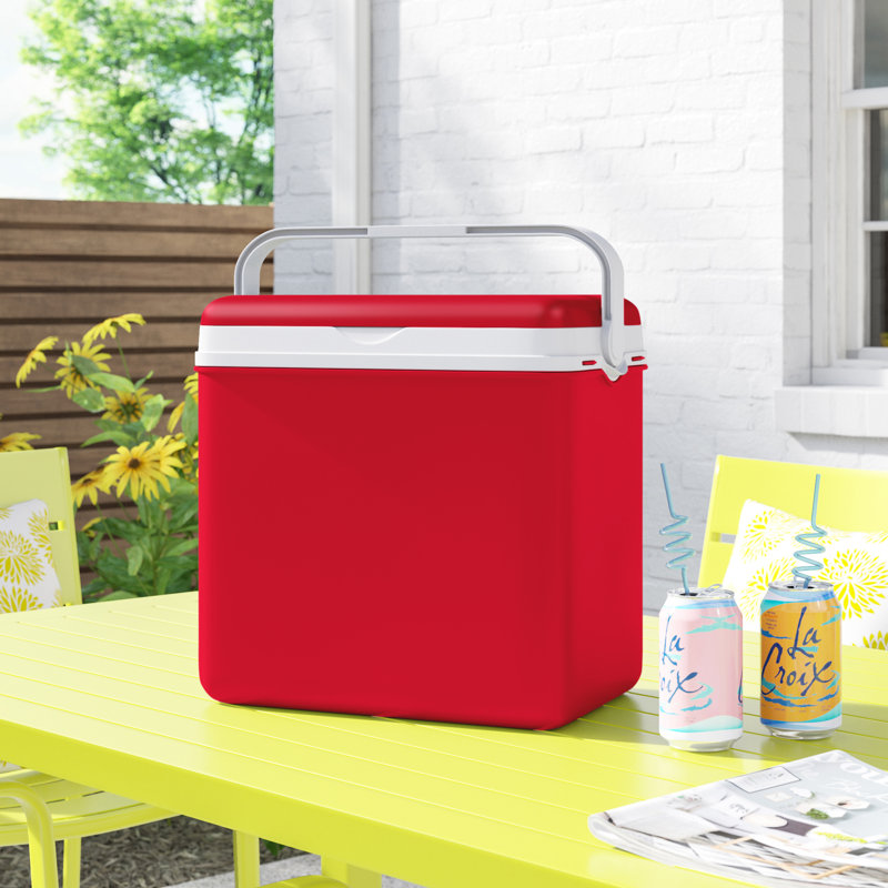 Wayfair Basics™ 24L Handheld Cooler, Red