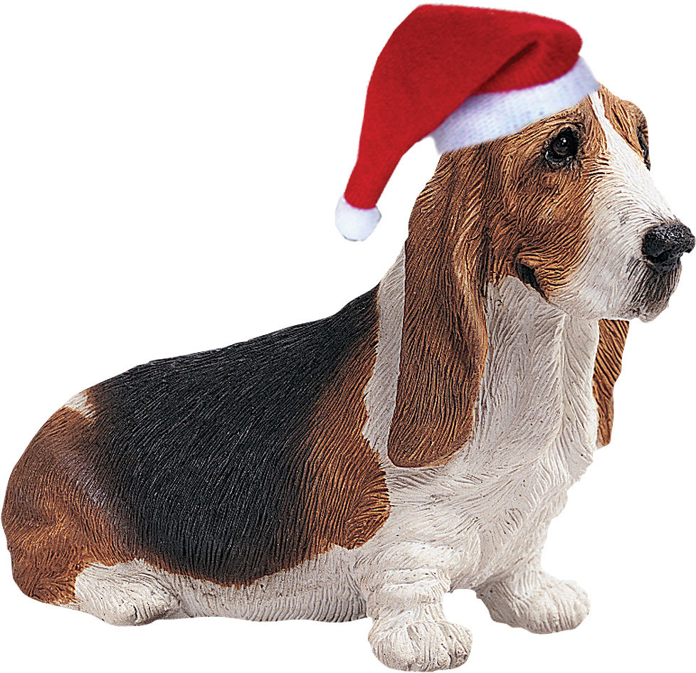 Basset hound shop christmas decorations