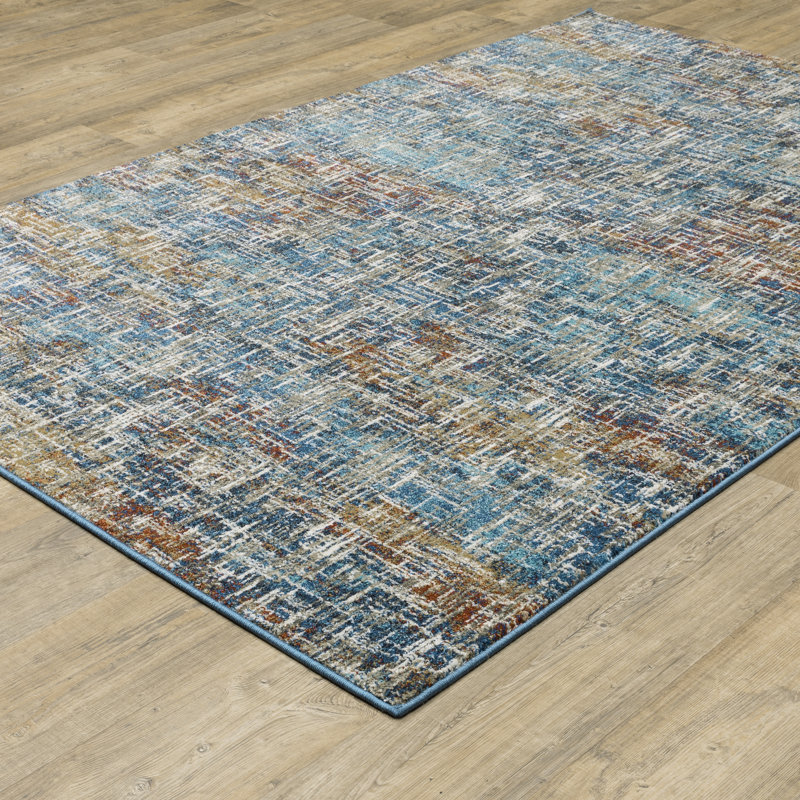 Abstract Indoor Rug, Rectangle 9'10" x 12'10"
