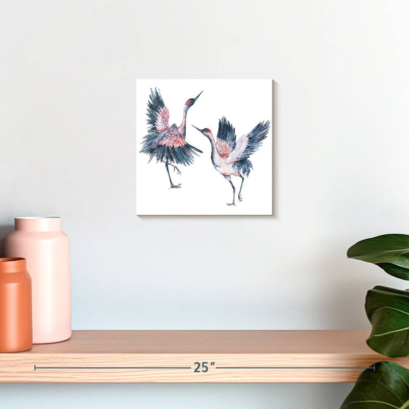 Crowle Crowned Cranes, 10" H x 10" W