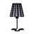 16" Traci Black Geometric Metal Table Lamp