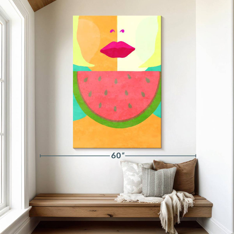 Leisha Watermelon Sugar Disco, 51" H x 34" W