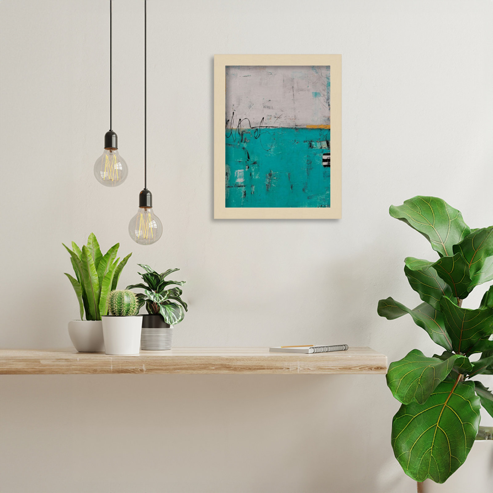 Urban Harmony Print by Erin Ashley, Brown, 13" H x 10" W