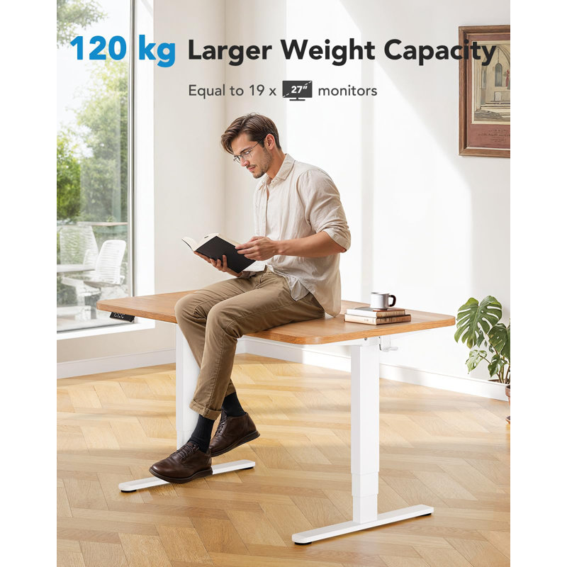 90Cm W Height-Adjustable Standing Desk Frame