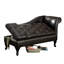 Banc en cuir noir transitionnel avec rangement sous le siège, siège rembourré, garniture cloutée pour le décor de la salle à manger, design l 62 po x P 24 3/4 po et H 33 1/4 po