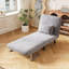 Fauteuil-lit convertible de 31,5 po, canapé-lit à trois volets avec dossier et coussin réglables, canapé-lit de loisirs avec structure en acier robuste pour la maison et le bureau, fauteuil-lit confortable