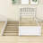 Twin Solid Wood Platform Bed with Trundle-1556107394