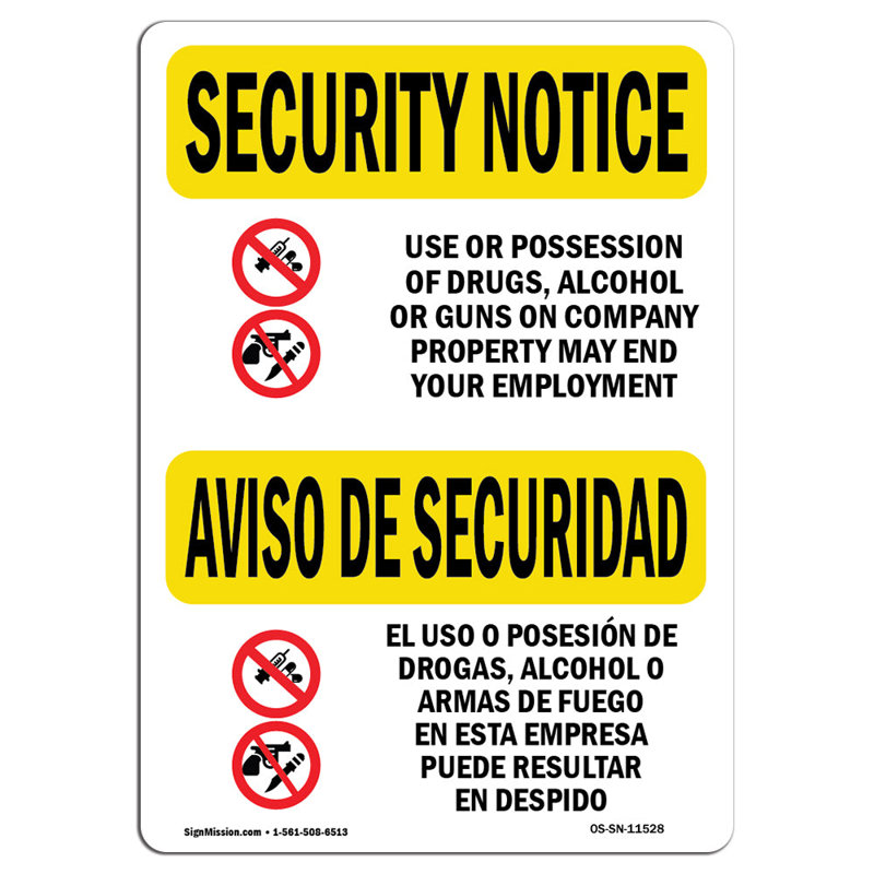 Panneau de sécurité Osha, H 18 po x l 12 po x P 0,1 po