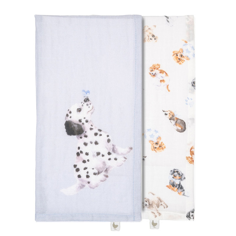 Wrendale Designs Little Wren Baby Bib Gift Set - Little Paws