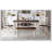 6-Piece Dining Set Wooden Table and 4 Chairs with Bench for Dining Room