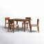 Ensemble de salle à manger en bois massif Aniek-1468842711-1468842697