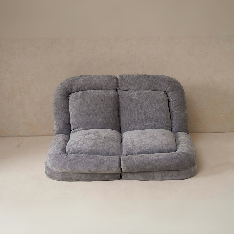 Canapé-lit double convertible pliable, gris, Gris