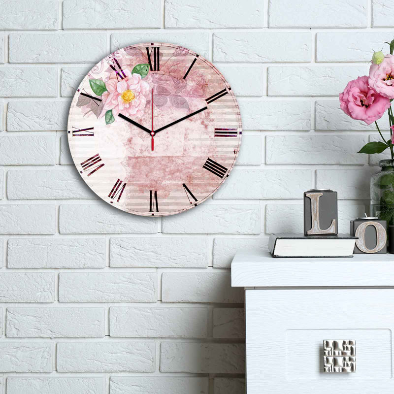 Elegant Decorative Wall Clock, 11.8 inches Diameter | 100% MDF with 0.2 inches Thickness | Stylish Design for Home or Office | Modern Timepiece Adds Sophistication to Any Space
