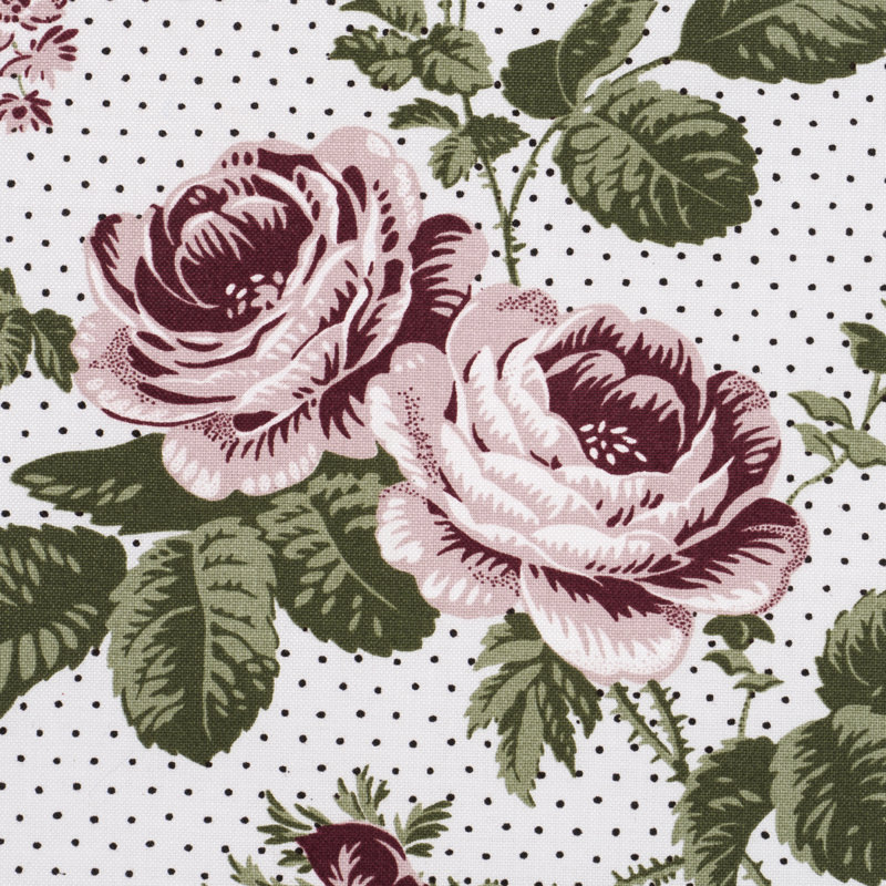 Schumacher X Rita Konig Sibyl Chintz Fabric, Rose