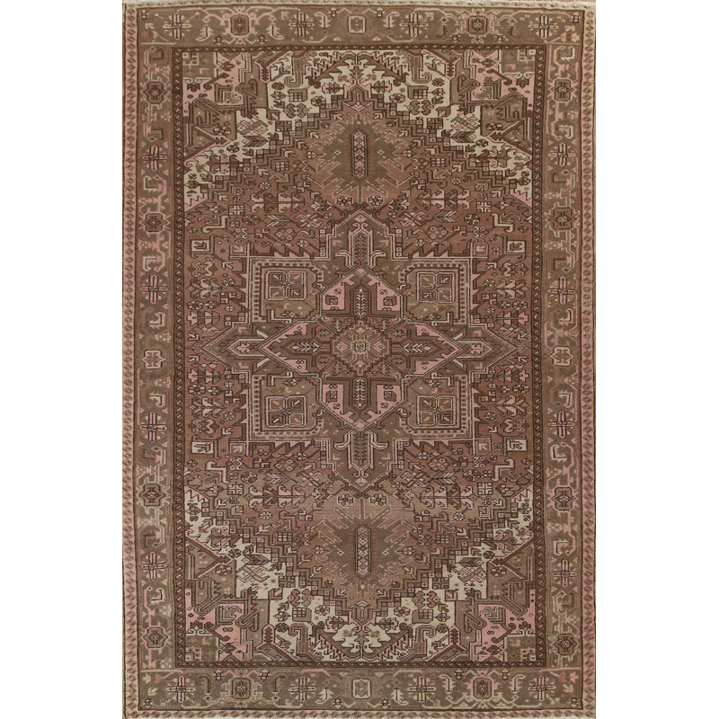 Tapis géométrique rétro 8 x 11